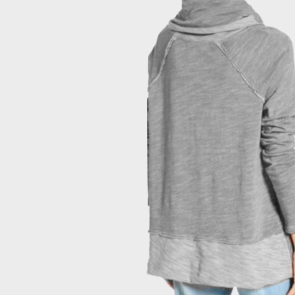 Oversized Cowl Neck Pullover TOP Sweater Tunic NEW - Picture 4 of 5
